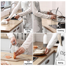 Load image into Gallery viewer, Waterproof Kitchen Apron Hand-wiping Oil-Proof Cooking Apron Chef Apron With Big Pocket Women Baking BBQ Accessories
