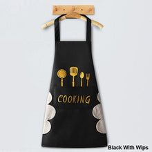 Load image into Gallery viewer, Waterproof Kitchen Apron Hand-wiping Oil-Proof Cooking Apron Chef Apron With Big Pocket Women Baking BBQ Accessories
