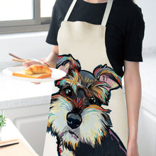 Load image into Gallery viewer, Cute Waterproof Kitchen Apron Dog Animal Series Household Oil-Proof Coffee Chef Apron Women Baking BBQ Accessories
