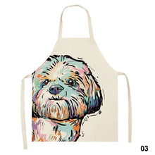 Load image into Gallery viewer, Cute Waterproof Kitchen Apron Dog Animal Series Household Oil-Proof Coffee Chef Apron Women Baking BBQ Accessories
