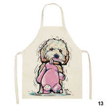 Load image into Gallery viewer, Cute Waterproof Kitchen Apron Dog Animal Series Household Oil-Proof Coffee Chef Apron Women Baking BBQ Accessories
