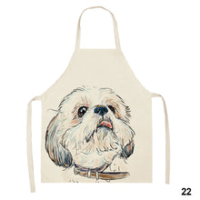 Load image into Gallery viewer, Cute Waterproof Kitchen Apron Dog Animal Series Household Oil-Proof Coffee Chef Apron Women Baking BBQ Accessories
