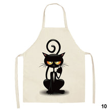 Load image into Gallery viewer, Cute Waterproof Kitchen Apron Cartoon Cat Household Oil-Proof Coffee Chef Apron Women Baking BBQ Accessories
