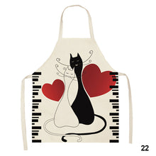 Load image into Gallery viewer, Cute Waterproof Kitchen Apron Cartoon Cat Household Oil-Proof Coffee Chef Apron Women Baking BBQ Accessories
