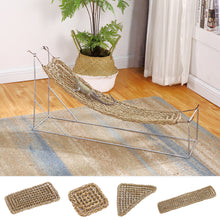 Load image into Gallery viewer, Reptile Lizard Hammock Hamster Reptile Grass Mat Pet Bed Seaweed Hammock Swing Pet Reptile Toy Hanging Bed Mat Hanging Sofas
