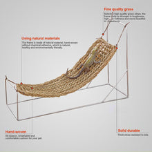 Load image into Gallery viewer, Reptile Lizard Hammock Hamster Reptile Grass Mat Pet Bed Seaweed Hammock Swing Pet Reptile Toy Hanging Bed Mat Hanging Sofas
