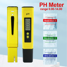 Load image into Gallery viewer, PH Meter 0.01 PH +Battery/Powder High Precision Water Quality TDS EC Tester 0-14 PH Measurement Range For Aquarium Swimming Pool
