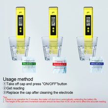 Load image into Gallery viewer, PH Meter 0.01 PH +Battery/Powder High Precision Water Quality TDS EC Tester 0-14 PH Measurement Range For Aquarium Swimming Pool
