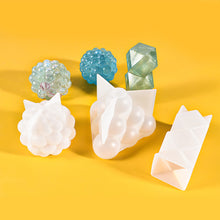 Load image into Gallery viewer, Multi-Style Geometric Bubble Ball Silicone Candle Plaster Mold Spherical Lantern Crystal Resin Soap Gypsum Chocolate Mould Decor
