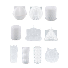 Load image into Gallery viewer, Multi-Style Geometric Bubble Ball Silicone Candle Plaster Mold Spherical Lantern Crystal Resin Soap Gypsum Chocolate Mould Decor

