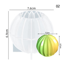 Load image into Gallery viewer, Multi-Style Geometric Bubble Ball Silicone Candle Plaster Mold Spherical Lantern Crystal Resin Soap Gypsum Chocolate Mould Decor
