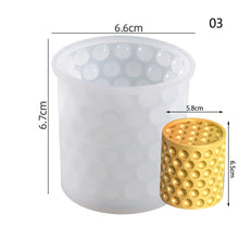 Load image into Gallery viewer, Multi-Style Geometric Bubble Ball Silicone Candle Plaster Mold Spherical Lantern Crystal Resin Soap Gypsum Chocolate Mould Decor

