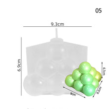 Load image into Gallery viewer, Multi-Style Geometric Bubble Ball Silicone Candle Plaster Mold Spherical Lantern Crystal Resin Soap Gypsum Chocolate Mould Decor
