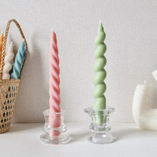 Load image into Gallery viewer, DIY Long Spiral Pillar Silicone Candle Molds for Making Romantic Candle Dinner Injection Wax Silicone Mould Craft Home Decor
