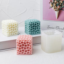 Load image into Gallery viewer, 3D Cube Honeycomb Scented Candle Plaster Silicone Mold Food Grade Chocolate Mousse Baking Molds Aromatherapy Home Decoration
