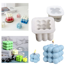 Load image into Gallery viewer, 3D Square Magic Cube Candles Mould Soy Wax Candles Mold Silicon Molds for Resin Art Candle Plaster Making Mould Home Decor
