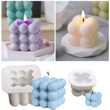 Load image into Gallery viewer, 3D Square Magic Cube Candles Mould Soy Wax Candles Mold Silicon Molds for Resin Art Candle Plaster Making Mould Home Decor
