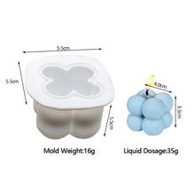 Load image into Gallery viewer, 3D Square Magic Cube Candles Mould Soy Wax Candles Mold Silicon Molds for Resin Art Candle Plaster Making Mould Home Decor
