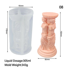 Load image into Gallery viewer, European Style Retro Roman Column Venus Candle Silicone Mold Handmade DIY Baking Molds Plaster Soap Mould Christmas Gifts Decoration
