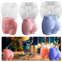 Load image into Gallery viewer, Big Butt Silicone Candle Mold Artistic Human Body Resin Epoxy Molds Candle Mould For Aromatherapy Candle Making Home Decoration
