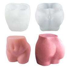 Load image into Gallery viewer, Big Butt Silicone Candle Mold Artistic Human Body Resin Epoxy Molds Candle Mould For Aromatherapy Candle Making Home Decoration
