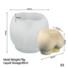 Load image into Gallery viewer, Big Butt Silicone Candle Mold Artistic Human Body Resin Epoxy Molds Candle Mould For Aromatherapy Candle Making Home Decoration
