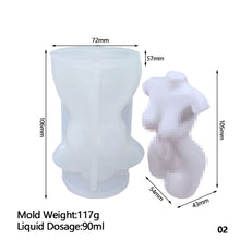Load image into Gallery viewer, Plump Woman Muscular Man Candle Mold For Diy Handmade Mold Male Body Pregnant Woman Soap Plaster Resin Silicone Mould Home Decor
