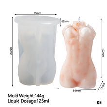 Load image into Gallery viewer, Plump Woman Muscular Man Candle Mold For Diy Handmade Mold Male Body Pregnant Woman Soap Plaster Resin Silicone Mould Home Decor
