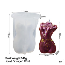 Load image into Gallery viewer, Plump Woman Muscular Man Candle Mold For Diy Handmade Mold Male Body Pregnant Woman Soap Plaster Resin Silicone Mould Home Decor
