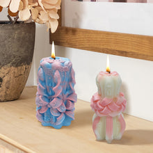 Load image into Gallery viewer, Creative Carved Silicone Candle Mold for DIY Aromatherapy Candle Plaster Ornaments Soap Epoxy Resin Mould Handcrafts Making
