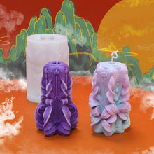 Load image into Gallery viewer, Creative Carved Silicone Candle Mold for DIY Aromatherapy Candle Plaster Ornaments Soap Epoxy Resin Mould Handcrafts Making
