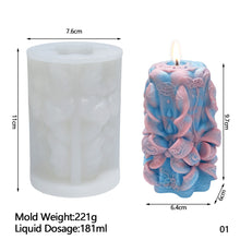 Load image into Gallery viewer, Creative Carved Silicone Candle Mold for DIY Aromatherapy Candle Plaster Ornaments Soap Epoxy Resin Mould Handcrafts Making
