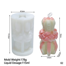 Load image into Gallery viewer, Creative Carved Silicone Candle Mold for DIY Aromatherapy Candle Plaster Ornaments Soap Epoxy Resin Mould Handcrafts Making
