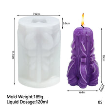 Load image into Gallery viewer, Creative Carved Silicone Candle Mold for DIY Aromatherapy Candle Plaster Ornaments Soap Epoxy Resin Mould Handcrafts Making
