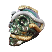 Load image into Gallery viewer, Skull Double Snake Head DIY Epoxy Resin Mold Candle Silicone Moulds Halloween Haunted Horror House Home Decoration
