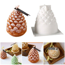 Load image into Gallery viewer, DIY Christmas Pine Nuts Candle Silicone Molds Glue Resin Soap Chocolate Mousse Making Molds Candle Mould for Aromatherapy Home Decor
