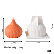 Load image into Gallery viewer, DIY Onion Shape Candle Silicone Mold Handmade Food Grade Chocolate Mousse Making Molds Plaster Soap Mould Christmas Gift Decoration
