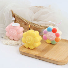 Load image into Gallery viewer, Face Flower Shape Candle Mold Flower Shape Candle Wax Mould DIY Smiling Soap Model Molds Candle Making Supplies
