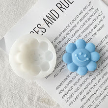 Load image into Gallery viewer, Face Flower Shape Candle Mold Flower Shape Candle Wax Mould DIY Smiling Soap Model Molds Candle Making Supplies

