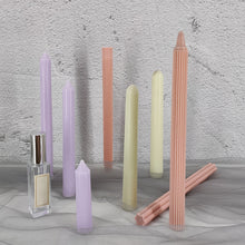 Load image into Gallery viewer, 1PC DIY Long Pole Stripe Candle Mold Soap Making Large Cylinder Rib Church Party Handmade Craft Candle Making For Church Home
