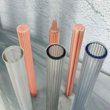 Load image into Gallery viewer, 1PC DIY Long Pole Stripe Candle Mold Soap Making Large Cylinder Rib Church Party Handmade Craft Candle Making For Church Home
