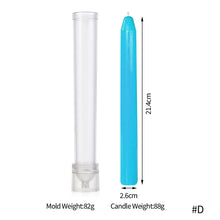 Load image into Gallery viewer, 1PC DIY Long Pole Stripe Candle Mold Soap Making Large Cylinder Rib Church Party Handmade Craft Candle Making For Church Home
