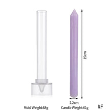 Load image into Gallery viewer, 1PC DIY Long Pole Stripe Candle Mold Soap Making Large Cylinder Rib Church Party Handmade Craft Candle Making For Church Home
