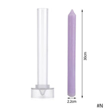 Load image into Gallery viewer, 1PC DIY Long Pole Stripe Candle Mold Soap Making Large Cylinder Rib Church Party Handmade Craft Candle Making For Church Home
