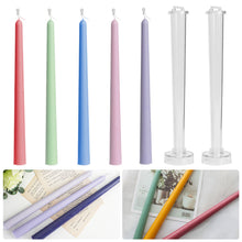 Load image into Gallery viewer, 1PC DIY Long Pole Stripe Candle Mold Soap Making Large Cylinder Rib Church Party Handmade Craft Candle Making For Church Home
