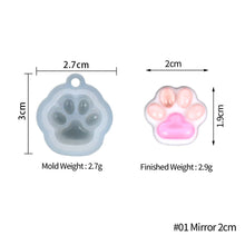 Load image into Gallery viewer, DIY Keychain Pendant Casting Silicone Mould Jewelry Earring Art Crafts Making Tools Crystal Resin Mold
