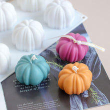 Load image into Gallery viewer, 3D Pumpkin Silicone Mold DIY Halloween Candle Wax Mould Handmade Resin Soap Mousse Chocolate Cake Molds Home Decoration

