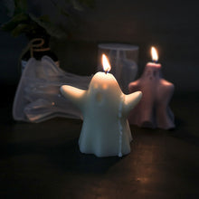 Load image into Gallery viewer, 3D Ghost Silicone Candle Mold Resin Drop Glue Chocolate Soap Scented Candle Making Mould Halloween Ornament Party Decor
