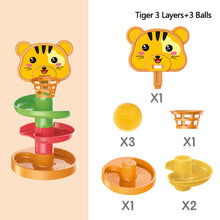 Load image into Gallery viewer, Baby Kids Fun Track Turn For Babies 0-3 Years Old Track Rolling Ball Mental Sliding Ball Tower Early Education Assembling Toys Montessori Games Toys

