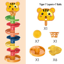 Load image into Gallery viewer, Baby Kids Fun Track Turn For Babies 0-3 Years Old Track Rolling Ball Mental Sliding Ball Tower Early Education Assembling Toys Montessori Games Toys

